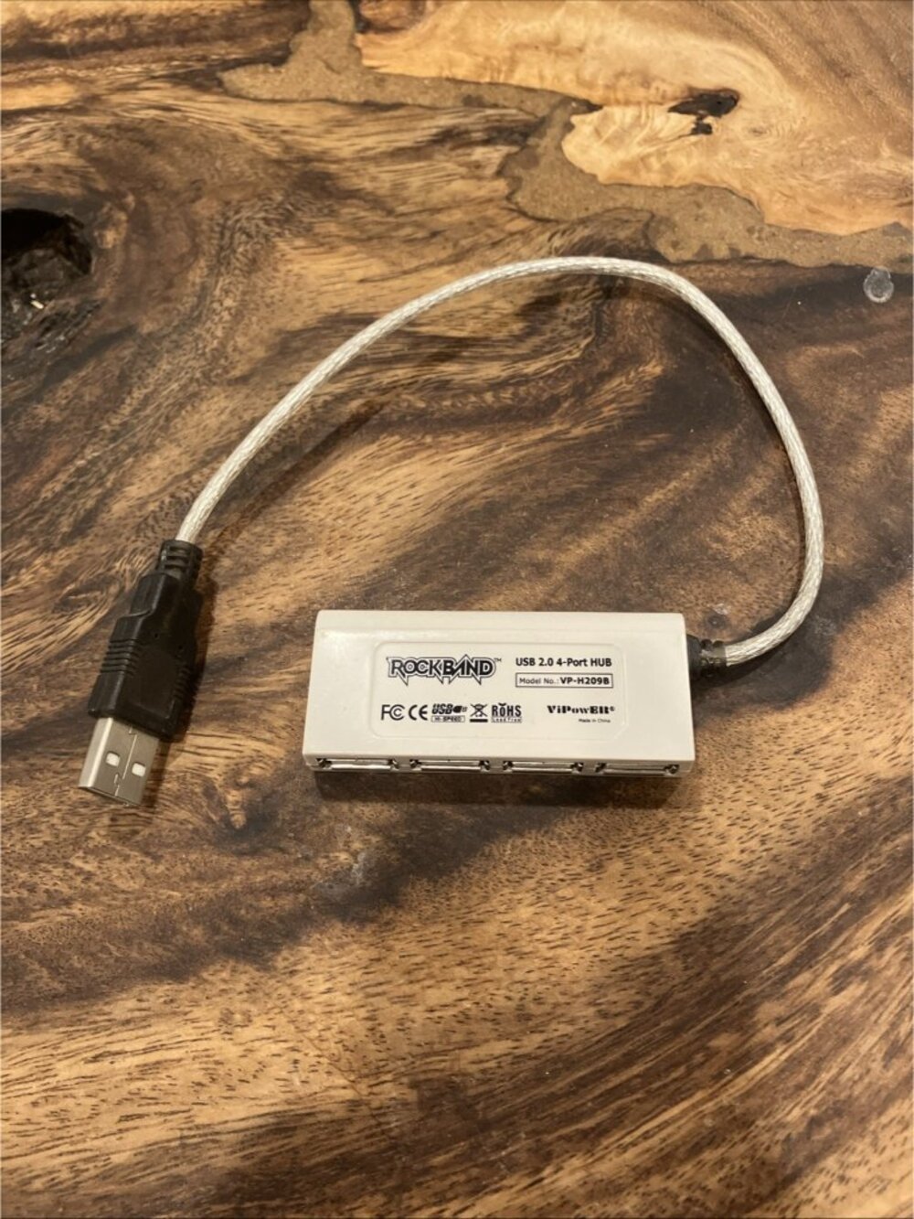 Rock Band Xbox 360 Wii PS2 PS3 USB 2.0 4 Port Hub ViPowER VP-H209B Dongle